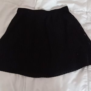 Black lace skirt